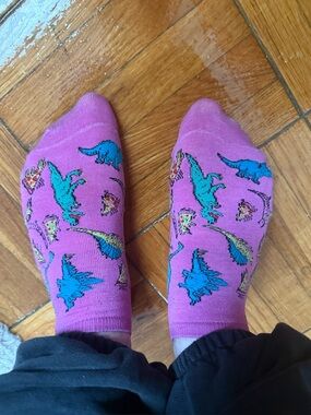 Well worn ankle socks